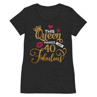 Birthday - 40 and Fabulous Ladies T-shirt